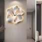 AuraBloom LED Wall Clock – Modern Sculpted Floral Design