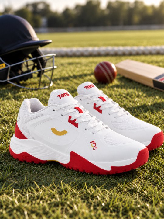 All-rounder Cricket Shoe - Ultra Lightweight Full Rubber Studs for Superior Grip