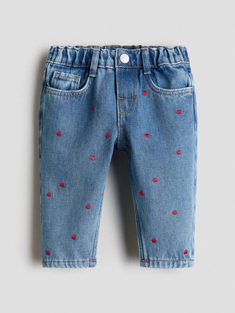 Girls Embroidered Jeans