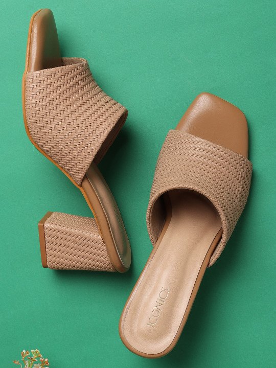 Women Brown Block Heels