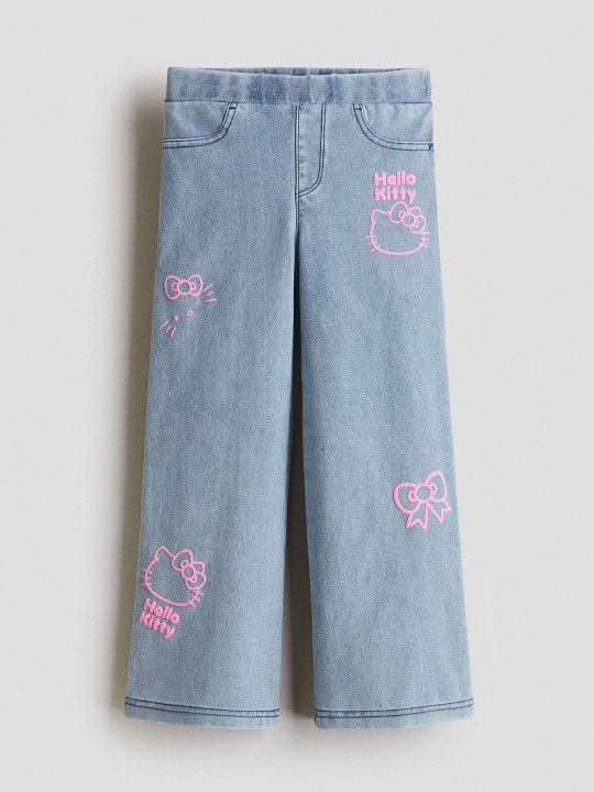 Girls Printed Jeans