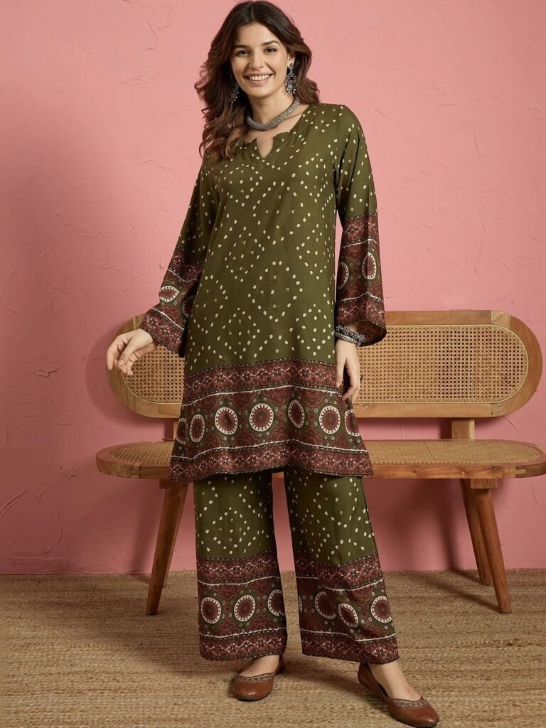 Women Ethnic Motifs Printed Regular Kurta with Palazzos