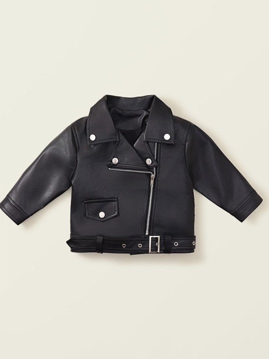 Girls Lapel Collar Tailored Jacket