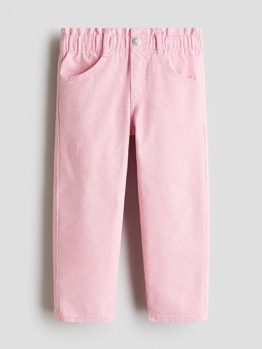 Relaxed paper bag jeans