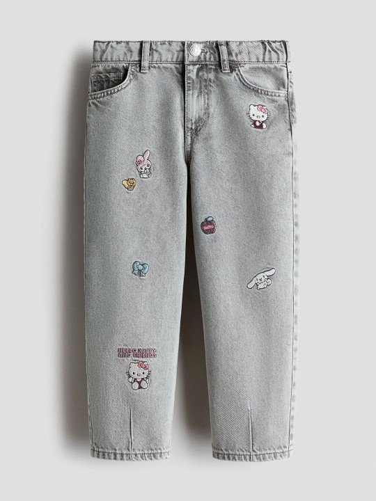 Girls Embroidered Jeans
