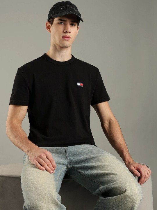 Men Brand Logo Printed T-shirt
