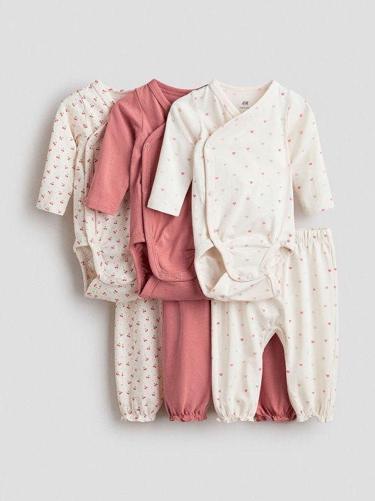 6-Piece Bodysuit And Trousers Set