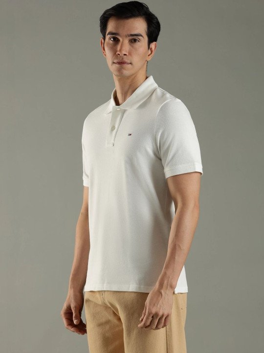 Men Brand Logo Polo Collar T-shirt