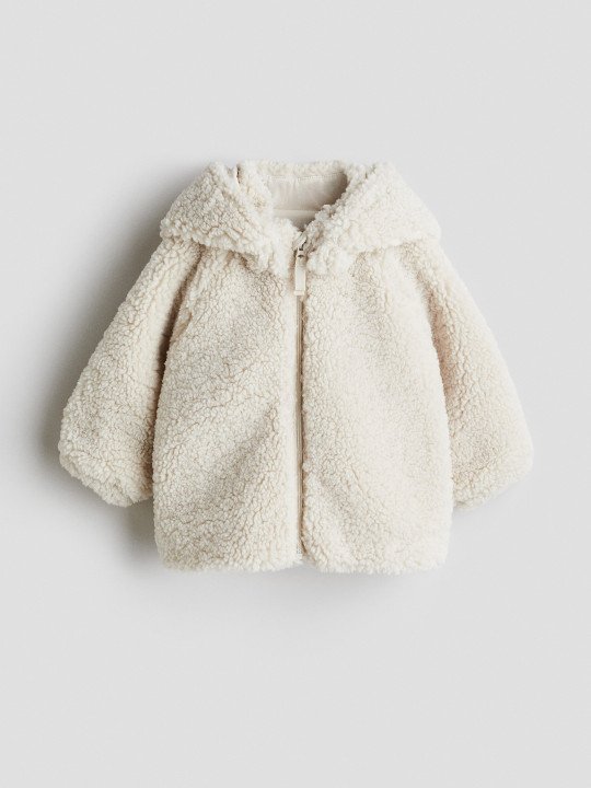 Boys Hooded Pile Jacket