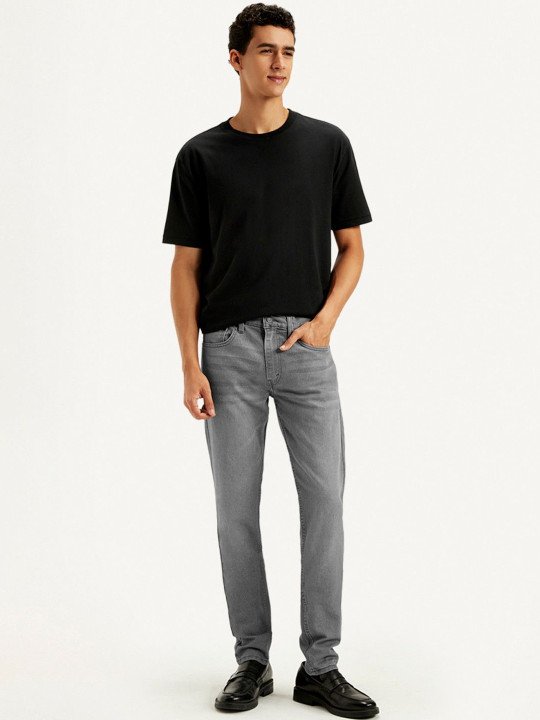 Men's 512 Grey Slim Tapered Fit Mid Rise Jeans