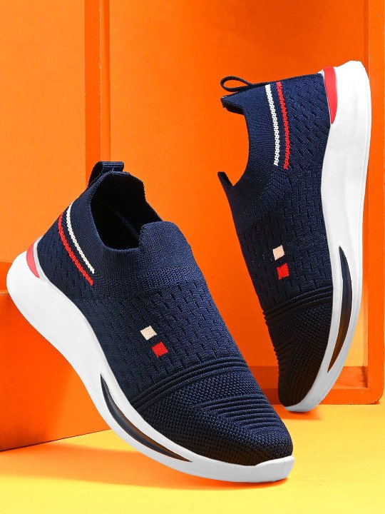 BIRDE | Boys Slip-On Woven Design Flyknit Shoes