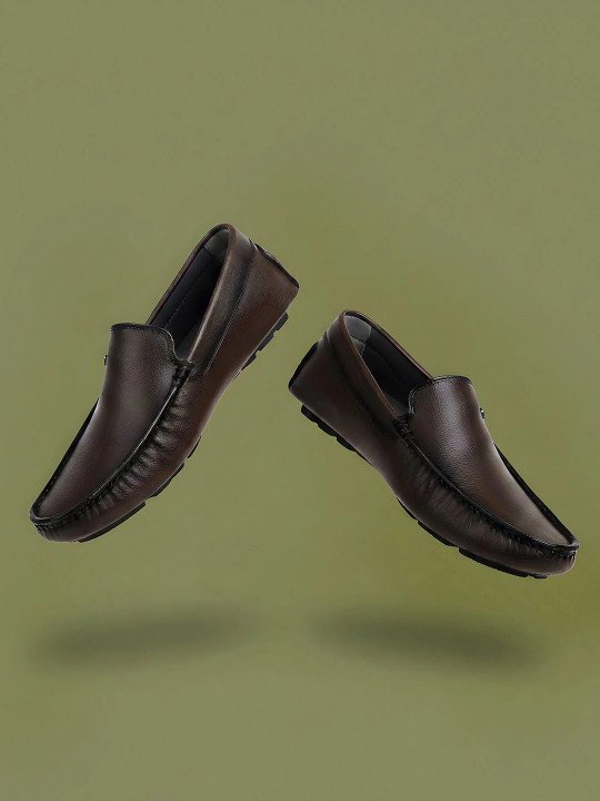 Metro | Men Brown Leather Loafers