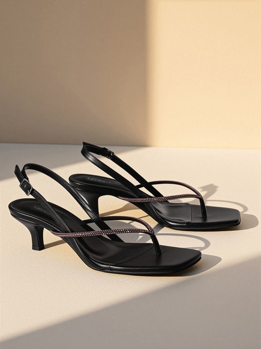 CORSICA | Embellished Kitten Heels