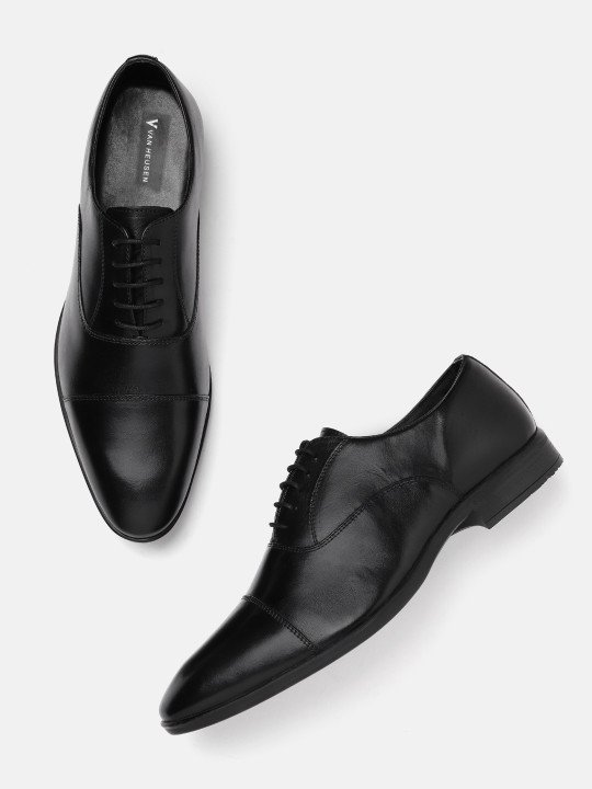Van Heusen | Men Leather Oxford Round Toe Formal Shoes