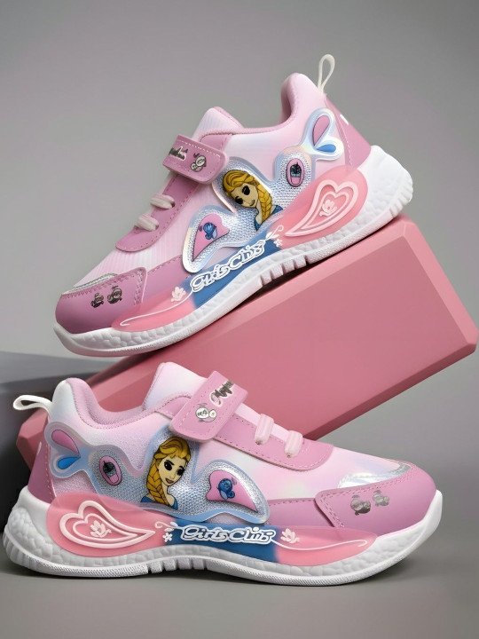 HOOH Now Comfort in Fashion | Girls Frozen Printed Sneakers