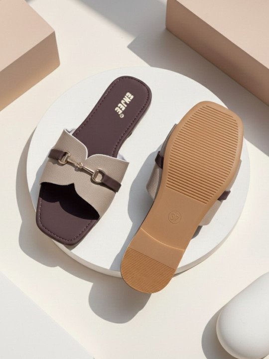 Enjee | Women Open Toe Flats with Bows