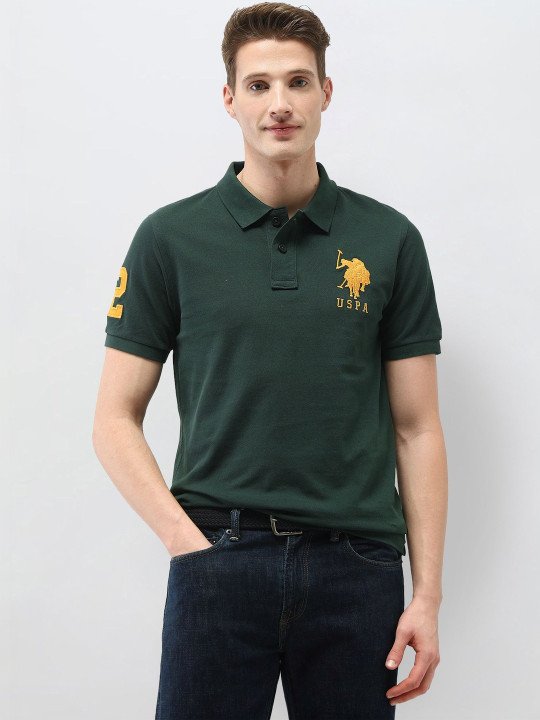 U.S. Polo Assn. | Men's Solid Slim Fit Polo Shirt Tshirts