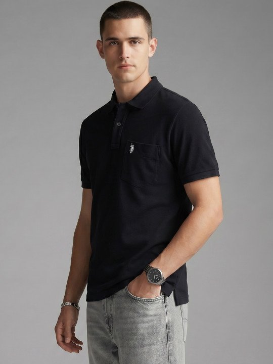 U.S. Polo Assn. | Denim Co. Polo Collar Pure Cotton T-shirt