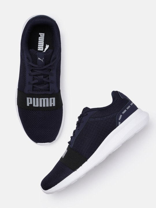 Puma | Unisex Navy Blue Urus Brand Logo Print Sneakers
