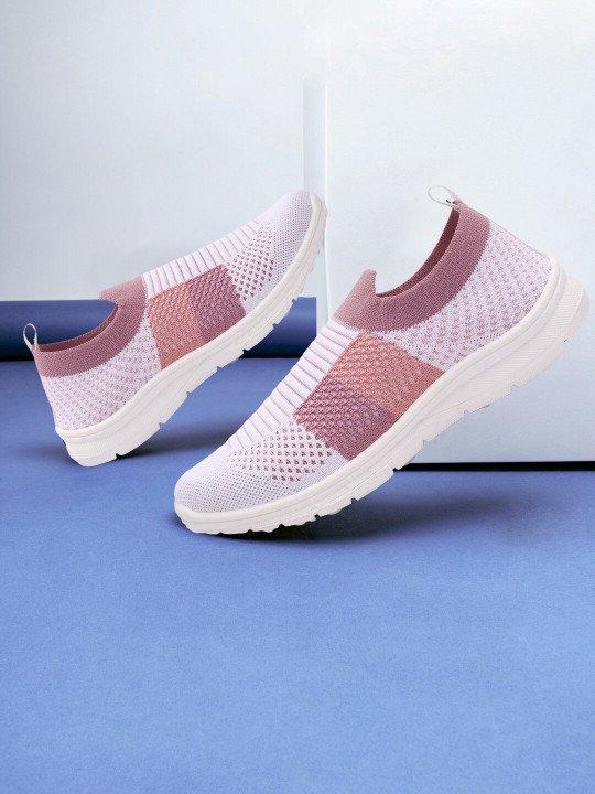 YK | Girls Colourblocked Slip-On Sneakers