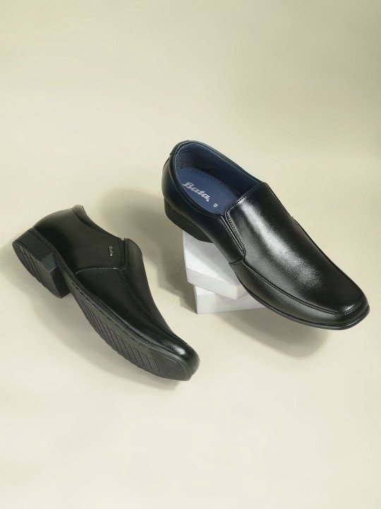 Bata | Men Leather Formal Slip-Ons