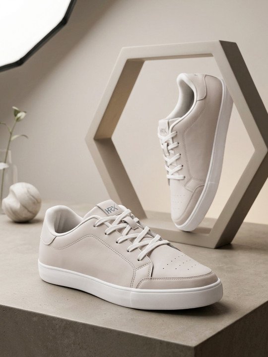 HRX by Hrithik Roshan | Men Off White Comfort Insole Sneakers